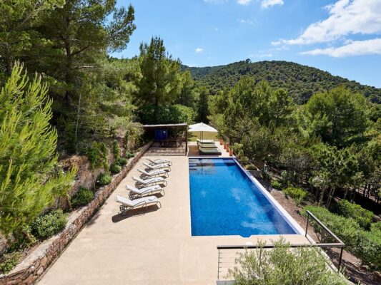 Infinity pool photo - Casa Kiva: 6 bedroom child friendly luxury villa with infinity pool in Es Cubells, Ibiza