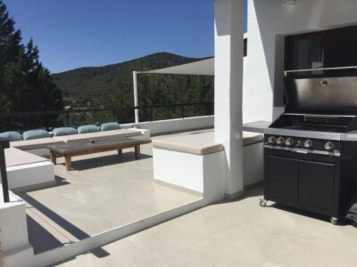 Terrace photo - Casa Kiva: 6 bedroom child friendly luxury villa with infinity pool in Es Cubells, Ibiza